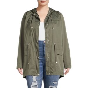 Time and Tru Size L Green Midnight Jacket